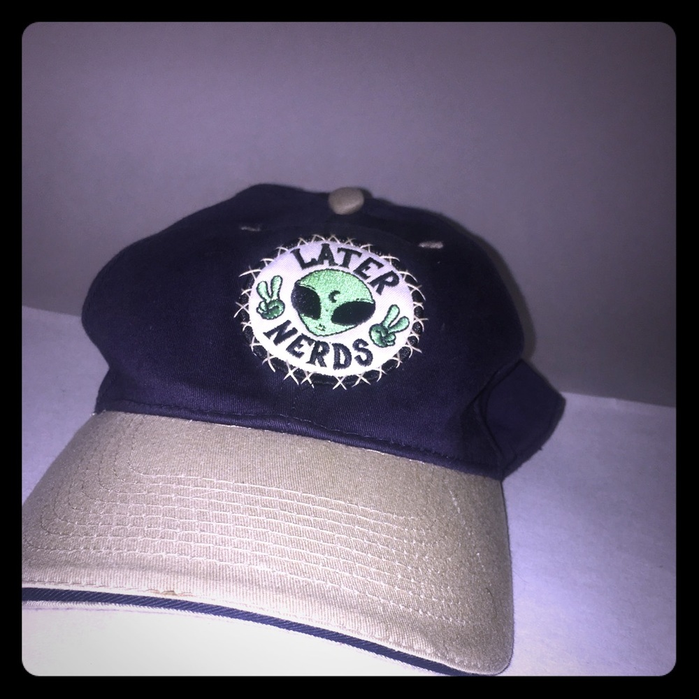 Alien patch custom hat “Later Nerds”